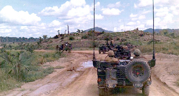 Mounted Patrol near Vo Dat